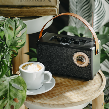 Speaker with radio | CR 1902 B | 5 W | Bluetooth | Black | Wireless connection