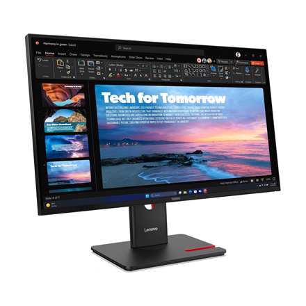 Lenovo ThinkVision | T27QD-40 | 27 " | IPS | 16:9 | 120 Hz | 4 ms | 2560 x 1440 pixels | 350 cd/m² | HDMI ports quantity 1 | Eclipse black | Warranty 36 month(s)