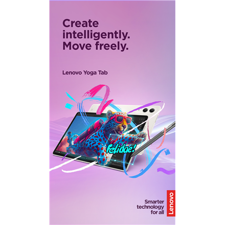 Lenovo Yoga Tab Wi-Fi (without power adapter) | ZAG60208SE | 11.1 " | Seashell | 3200 x 2000 pixels | Qualcomm | Snapdragon 8 Gen 3 Mobile Platform | 12 GB | Soldered LPDDR5x | 256 GB | Wi-Fi | Front camera | 13 MP | Rear camera | 13+2 MP | Bluetooth | 5.