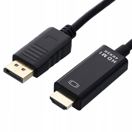 Kabel DISPLAY PORT do HDMI 1,8M DP DisplayPort 4K