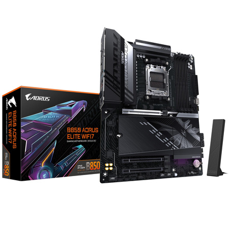 GIGABYTE B850 Aorus Elite WiFi 7 Mainboard, Sockel AM5 (LGA 1718), AMD B850, ATX, DDR5