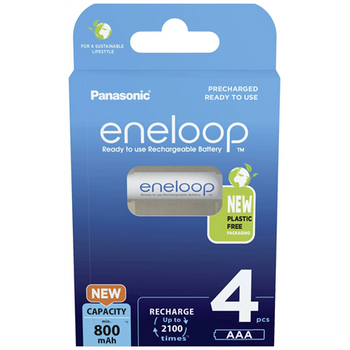 Akumulatorki Panasonic Eneloop R03/AAA 800mAh BK-4MCDE/4BE (4 szt.)