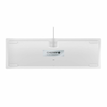 CHERRY Keyboard AK-C8112 Medical corded sealed [DE] white IP68 +++ kabelgebunden, vollversiegelt, IP68