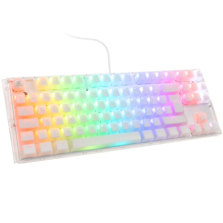 Klawiatura do gier Ducky One 3 Aura Biała, RGB LED - MX-Speed-Silver