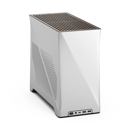 Fractal Design Era 2 Mini-ITX Gehäuse, Walnussholz-Panel – Silber