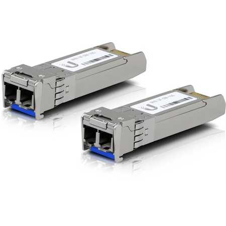 Ubiquiti SFP+ UACC-OM-SM-10G-D-2 Single-Mode Fiber LR LC-Duplex (2er-Pack) UF-SM-10G: SFP+, 10 Gbps