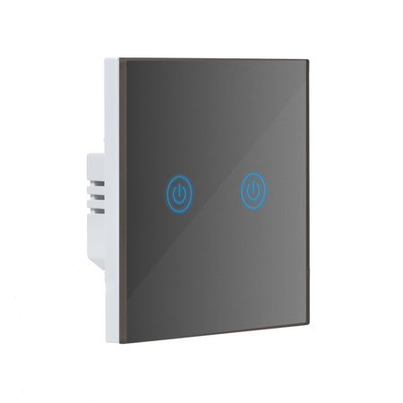 SMART WYŁĄCZNIK ŚWIATŁA WIFI podwójny szary ART oem