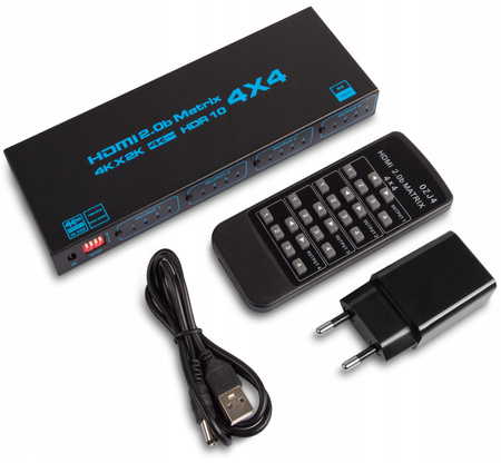 MATRIX HDMI 2.0 4x4 SWITCH 4K/60HZ HDCP DOLBY 7.1