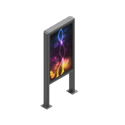 EDBAK | Floor stand | POK101 | 55 " | Maximum weight (capacity) 80 kg | Black