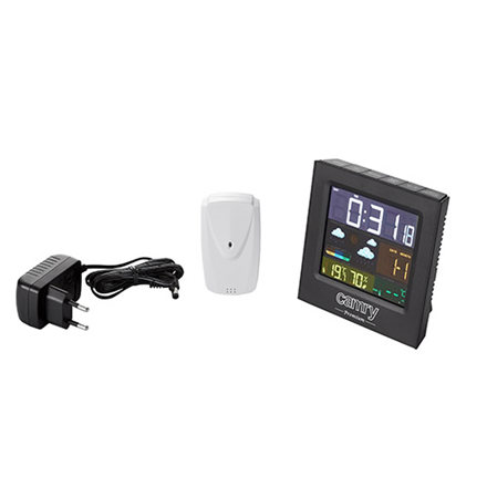 Camry Weather station CR 1166 Black Date display