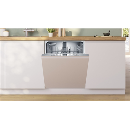 Bosch | Dishwasher | SMV4HAX19E | Built-in | Width 60 cm | Number of place settings 13 | Number of programs 6 | Energy efficiency class D | Display | AquaStop function | White