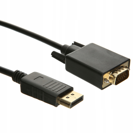 KABEL KONWERTER DISPLAYPORT DP - VGA FULLHD 1,8M