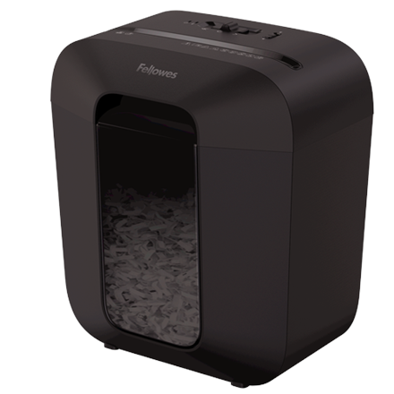 Fellowes Powershred LX25 Black 11.5 L Credit cards shredding Cross-Cut Shredder Paper handling standard/output 6 sheets per pass Warranty 24 month(s)