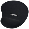 Mousepad with Gel Wrist Rest Support, Logilink ID0027 Black
