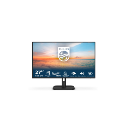 Philips 27E1N1200A/00 | 27 " | IPS | FHD | 16:9 | 120 Hz | 4 ms | 1920 x 1080 pixels | 300 cd/m² | HDMI ports quantity 1 | Black
