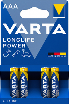 BATERIE ALKALICZNE VARTA R3 (AAA) LONGLIFE POWER 4szt