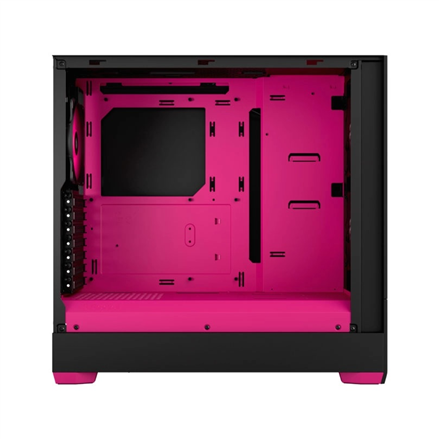 Fractal Design Pop Air RGB Side window Magenta Core TG Clear Tint ATX, mATX, Mini ITX Power supply included No