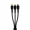 KABEL USB - USB C micro LIGHTNING Przewód 3.1A 3w1