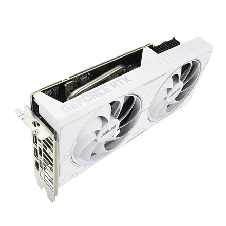 Asus DUAL-RTX3060TI-O8GD6X-WHITE NVIDIA, 8 GB, GeForce RTX 3060 TI, GDDR6X, PCI Express 4.0, HDMI ports quantity 1, Memory clock speed 19000 MHz