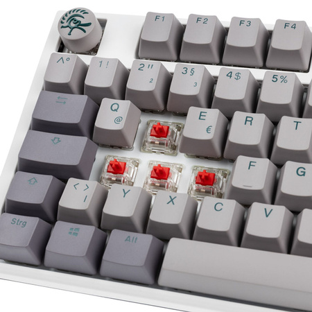 Ducky One 3 Mist Grey Gaming Tastatur, RGB LED - MX-Red