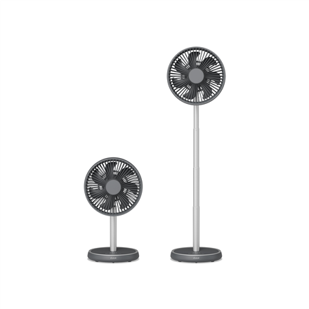 Duux Fan | Rize Flex | Stand Fan | Grey | Diameter 21 cm | Number of speeds 4 | Oscillation | 10 W | No