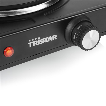 Tristar Table hob | KP-6151 | Number of burners/cooking zones 1 | Black | Electric