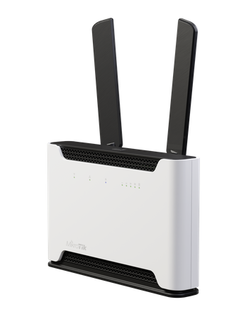Mikrotik D53G-5HacD2HnD-TC&RG502Q-EA, Chateau 5G, LTE 20 (2.0 Gbps Downlink, 200 Mbps Uplink), the LTE chip is built-in, 4x4 MIMO LTE support, 2.4 GHz 802.11b/g/n dual-chain, 5 GHz 802.11a/n/ac dual-chain, 5xGigabit LAN ports, 1xUSB port, Router OS MikroT