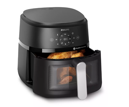 Philips NA231/00 Airfryer, 1700 W, Pan volume 6.2 L, Black, Silver | Philips Airfryer | NA231/00 | Power 1700 W | Capacity 6.2 L | Black/Silver