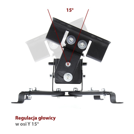 UCHWYT DO PROJEKTORA 2w1 sufitowy67cm/ścienny54cm P-108 10KG ART
