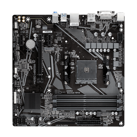 Gigabyte A520M DS3H Processor family AMD, Processor socket AM4, DDR4 DIMM, Memory slots 4, Number of SATA connectors 4, Chipset AMD A, Micro ATX