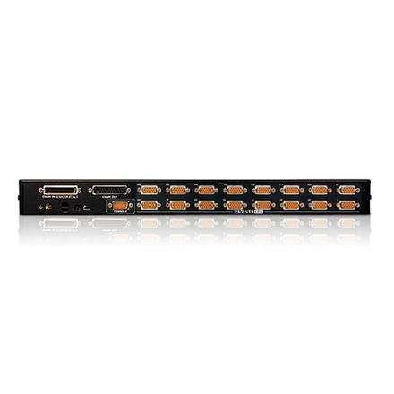Aten CS1716A 16-Port PS/2-USB VGA KVM Switch with Daisy-Chain Port and USB Peripheral Support Aten 16-Port PS/2-USB VGA KVM Switch with Daisy-Chain Port and USB Peripheral Support CS1716A