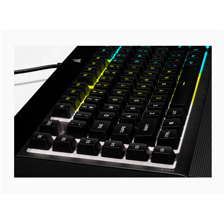 Corsair Gaming Keyboard K55 RGB PRO Gaming keyboard On-Board Memory; Supported in iCUE RGB LED light US Wired Black