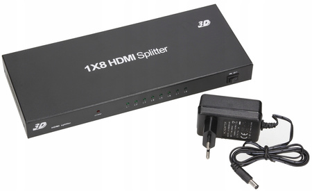 SPLITTER HDMI 1x8 ROZDZIELACZ 4K HDCP ORYGINALNY