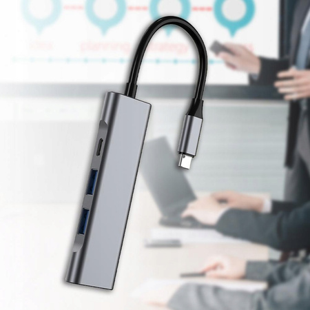 HUB USB-C ADAPTER HDMI USB 3.0 PD MacBook M1 4w1