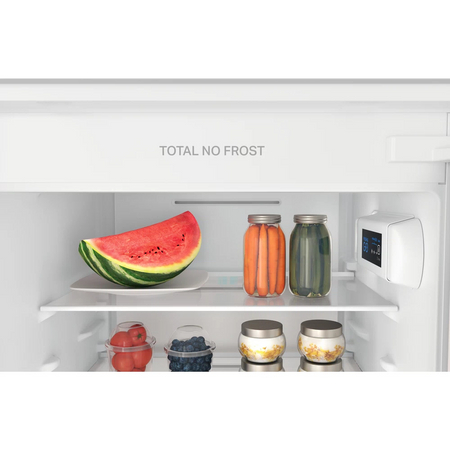 INDESIT | INC18 T111 | Refrigerator | Energy efficiency class F | Built-in | Combi | Height 177 cm | No Frost system | Fridge net capacity 182 L | Freezer net capacity 68 L | 34 dB | White