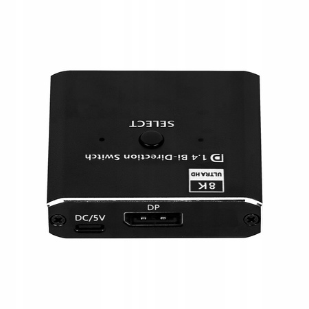 SWITCH DISPLAYPORT 2x1 SPLITTER 1x2 ROZDZIELACZ 8K