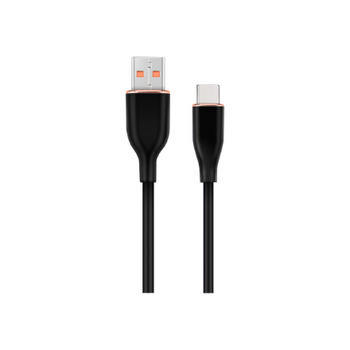 Kabel USB 2.0 typ C(AM/CM) oplot silikonowy Gembird 1.5m czarny