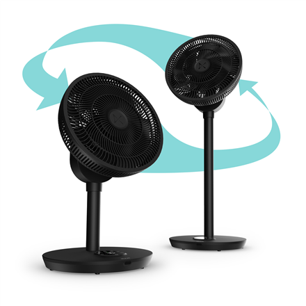 Duux Fan | Whisper Flex 2 | Stand Fan | Black | Diameter 34 cm | Number of speeds 30 | Oscillation | 2-21.5 W | Yes