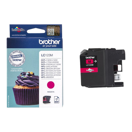 Tinte Brother LC-123M magenta