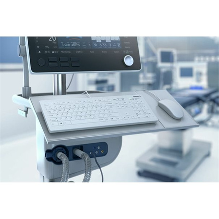 CHERRY Keyboard AK-C8112 Medical corded sealed [DE] white IP68 +++ kabelgebunden, vollversiegelt, IP68