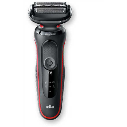 Braun Shaver 51-R1200s Operating time (max) 50 min Wet & Dry Black/Red