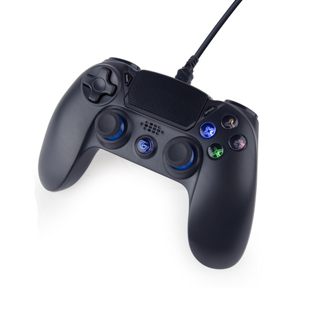 Gembird JPD-PS4U-01 Wired vibration game controller for PlayStation 4 or PC, black Gembird