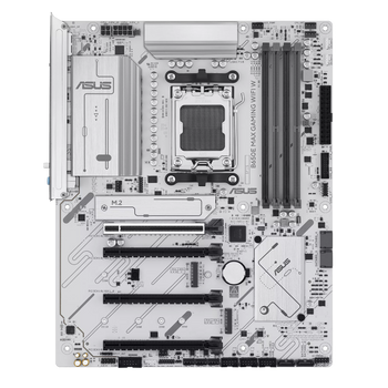Asus B650E MAX GAMING WIFI W | Processor family AMD | Processor socket AM5 | DDR5 | Supported hard disk drive interfaces SATA, M.2 | Number of SATA connectors 4
