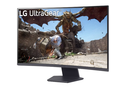 LG UltraGear 32GS60QC-B, 32 Zoll Curved Gaming Monitor, 180Hz, VA, AMD FreeSync