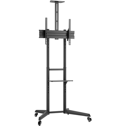 Goobay Floor stand | 59508 TV Presentation Stand Pro (Size L) | Adjustable Height, Tilt | 37-70 " | Black