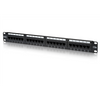 Digitus Patch Panel DN-91524U Black 48.2 x 4.4 x 10.9 cm Category: CAT 5e; Ports: 24 x RJ45; Retention strength: 7.7 kg; Insertion force: 30N max