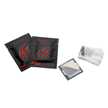 Thermal Grizzly Reinigungstücher für CPUs - 10 Stk.