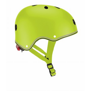 Globber Helmet Go Up Lights Lime green