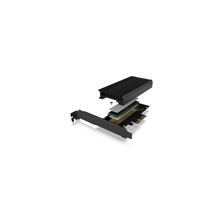 Icy Box IB-PCI214M2-HSL PCIe extension card Raidsonic ICY BOX PCIe card with M.2 M-Key socket for one M.2 NVMe SSD