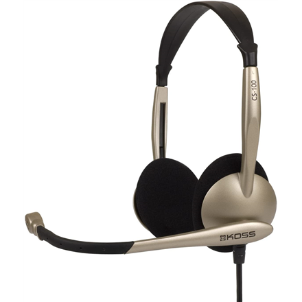 Koss Headphones CS100 Wired On-Ear Microphone Black/Gold